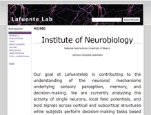 Tablet Screenshot of lafuentelab.org